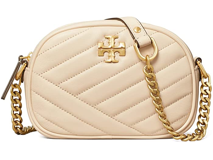 (取寄) トリーバーチ キラ シェブロン スモール カメラ バッグ Tory Burch Kira Chevron Small Camera Bag New Cream