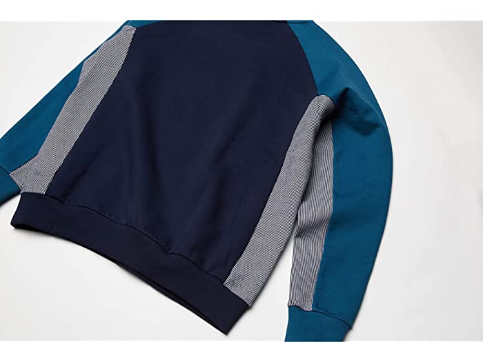 (取寄) ラコステ メンズ メンズ モーション ロング スリーブ クイック ドライ スウェットシャツ Lacoste men Mens Motion Long Sleeve Quick Dry Sweatshirt Navy Blue/Nimbus-legion Blue