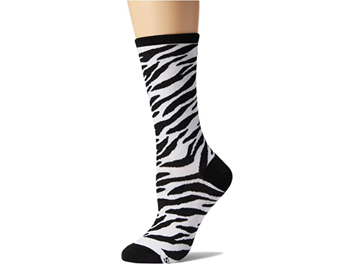 (取寄) ソックスミス レディース ゼブラ プリント Socksmith women Zebra Print White