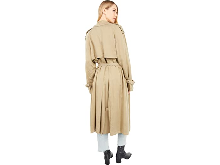 (取寄) レディース オーバーサイズ トレンチ コート Faith Connexion women Oversize Trench Coat Light Khaki