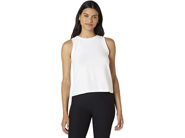 () rhK fB[X tFU[EFCg oX ^N Beyond Yoga women Beyond Yoga Featherweight Rebalance Tank Cloud White