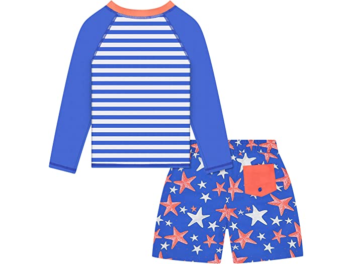 (取寄) ボーイズ ツーピース ラッシュガード スイム セット (トドラー/リトル キッズ) 100パーセント ANDY & EVAN KIDS boys Two-Piece Rashguard Swim Set (Toddler/Little Kids) 1 Americana