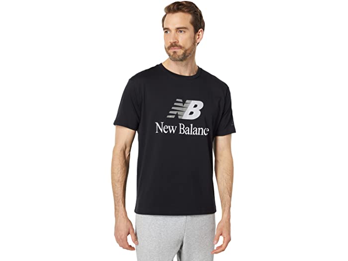 (取寄) ニューバランス メンズ エッセンシャル セレブレイト スプリット ロゴ ティー New Balance men Essentials Celebrate Split Logo Tee Black