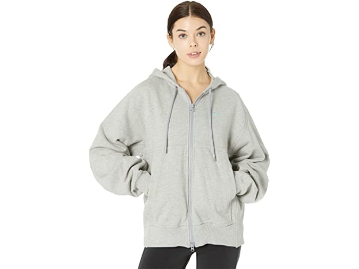 (取寄) アディダス バイ ステラマッカートニー スポーツウェア フル ジップ フーディ HA8966 adidas by Stella McCartney Sportswear Full Zip Hoodie HA8966 Medium Grey Heather