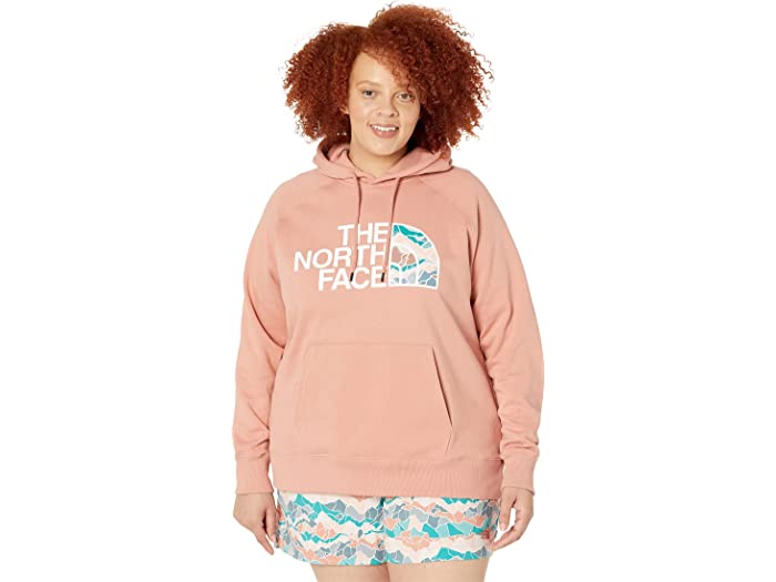 (取寄) ノースフェイス レディース プラス サイズ ハーフ ドーム プルオーバー フーディ The North Face women Plus Size Half Dome Pullover Hoodie Rose Dawn