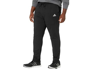 (取寄) アディダス メンズ ビッグ アンド トール エッセンシャル ジャージ テーパード カフ パンツ adidas men Big & Tall Essentials Single Jersey Tapered Cuff Pants Black