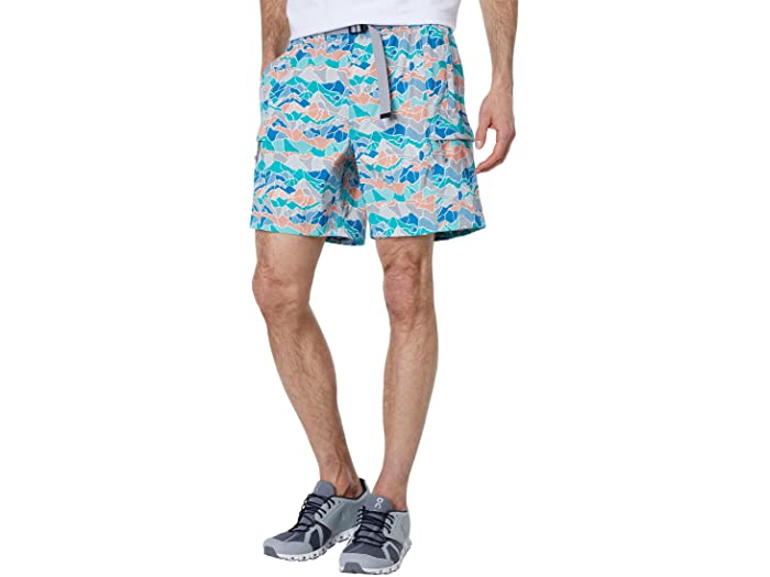 (取寄) ノースフェイス メンズ プリンテッド クラス V 7 ベルテッド ショーツ The North Face men Printed Class V 7 Belted Shorts Meld Grey Mountain Camo Print