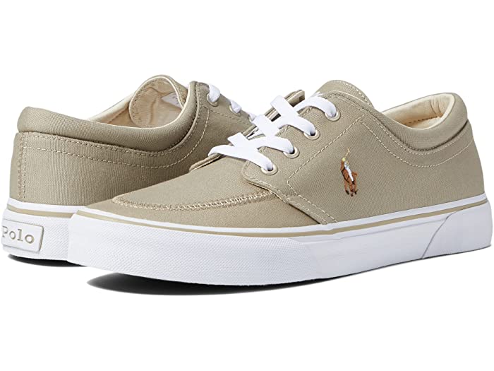 (取寄) ラルフローレン メンズ ファクソン X ロートップ キャンバス スニーカー Polo Ralph Lauren men Faxon X Low-Top Canvas Sneaker Hampton Khaki/Multi