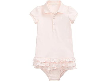 (取寄) ラルフローレン キッズ ガールズ ラッフルド ポロ ドレス アンド ブルーマー (インファント) Polo Ralph Lauren Kids girls Ruffled Polo Dress & Bloomer (Infant) Delicate Pink