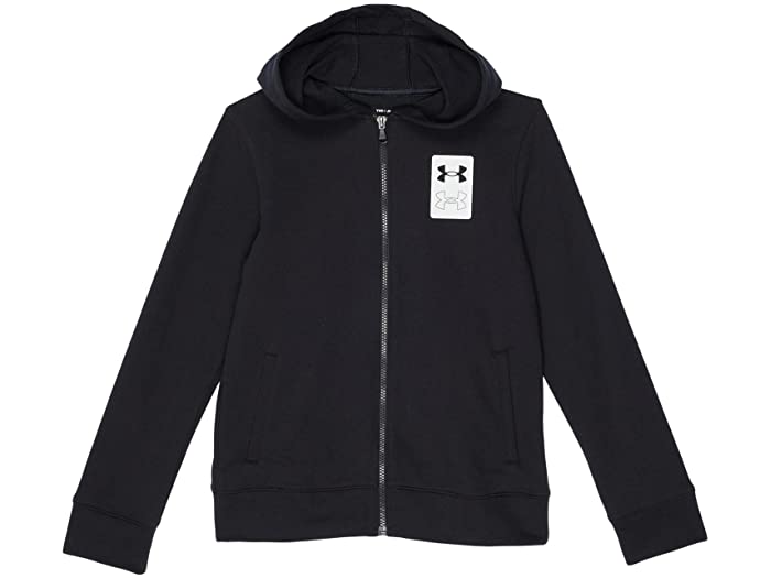 (取寄) アンダーアーマー キッズ ボーイズ ライバル テリー フル ジップ フーディ (ビッグ キッズ) Under Armour Kids boys Rival Terry Full Zip Hoodie (Big Kids) Black/Onyx White