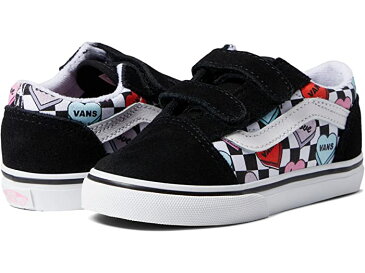 (取寄) バンズ キッズ ガールズ オールド スクール V (インファント/トドラー) Vans Kids girls Old Skool V (Infant/Toddler) (Candy Hearts) Black/True White