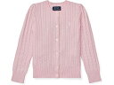 (取寄) ラルフローレン キッズ ガールズ ケーブル ニット コットン カーディガン (トドラー) Polo Ralph Lauren Kids girls Cable Knit Cotton Cardigan (Toddler) Hint of Pink/Nevis Pony Player