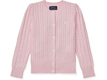 (取寄) ラルフローレン キッズ ガールズ ケーブル ニット コットン カーディガン (トドラー) Polo Ralph Lauren Kids girls Cable Knit Cotton Cardigan (Toddler) Hint of Pink/Nevis Pony Player