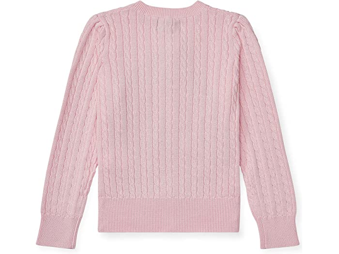 (取寄) ラルフローレン キッズ ガールズ ケーブル ニット コットン カーディガン (トドラー) Polo Ralph Lauren Kids girls Cable Knit Cotton Cardigan (Toddler) Hint of Pink/Nevis Pony Player