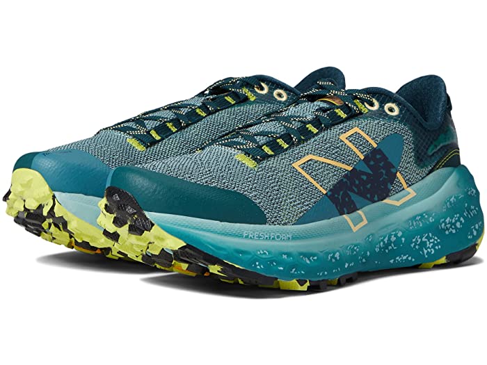 (取寄) ニューバランス レディース フレッシュ フォーム モア トレイル V2 New Balance women Fresh Foam More Trail v2 Deep Sea/Sulphur Yellow