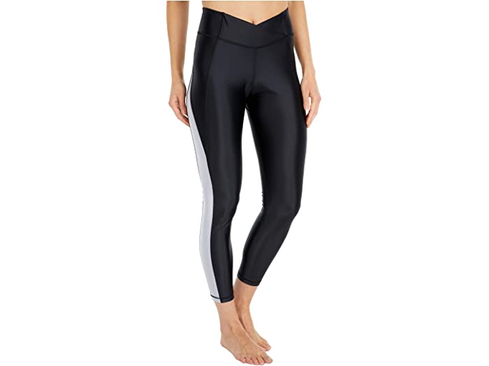 (取寄) リーボック レディース シャイニー ライクラ ハイライズ タイツ Reebok women Shiny Lycra High-Rise Tights Black