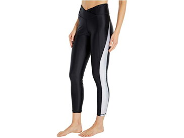 (取寄) リーボック レディース シャイニー ライクラ ハイライズ タイツ Reebok women Shiny Lycra High-Rise Tights Black