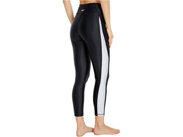 (取寄) リーボック レディース シャイニー ライクラ ハイライズ タイツ Reebok women Shiny Lycra High-Rise Tights Black