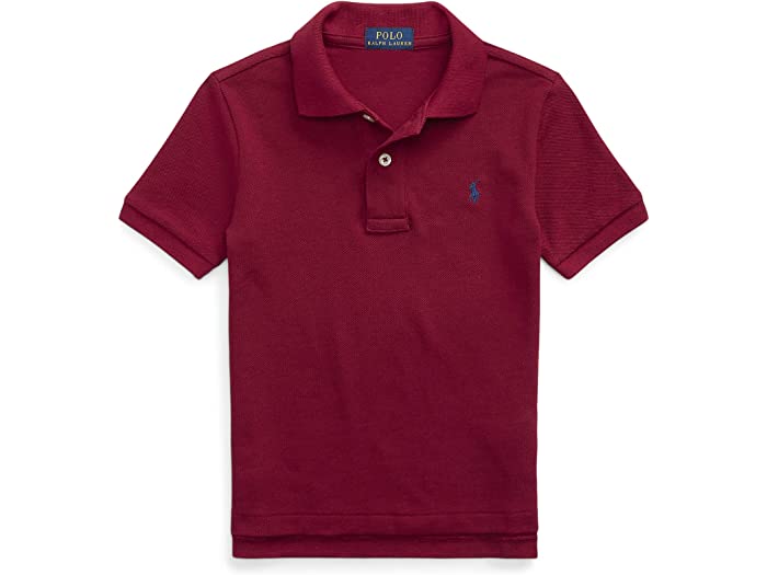 (取寄) ラルフローレン キッズ ボーイズ コットン メッシュ ポロ シャツ (リトル キッズ) Polo Ralph Lauren Kids boys Cotton Mesh Polo Shirt (Little Kids) Holiday Red