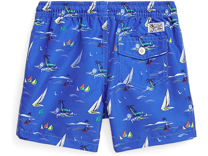 (取寄) ラルフローレン キッズ ボーイズ トラベラー スイム トランクス (リトル キッズ) Polo Ralph Lauren Kids boys Traveler Swim Trunks (Little Kids) Race To Sea