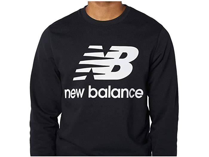 (取寄) ニューバランス メンズ エッセンシャル スタック ロゴ クルー New Balance men Essentials Stacked Logo Crew Black