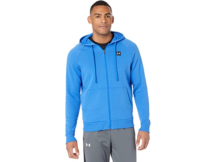 (取寄) アンダーアーマー メンズ ライバル フリース フル ジップ フーディ Under Armour men Rival Fleece Full Zip Hoodie Versa Blue/Onyx White