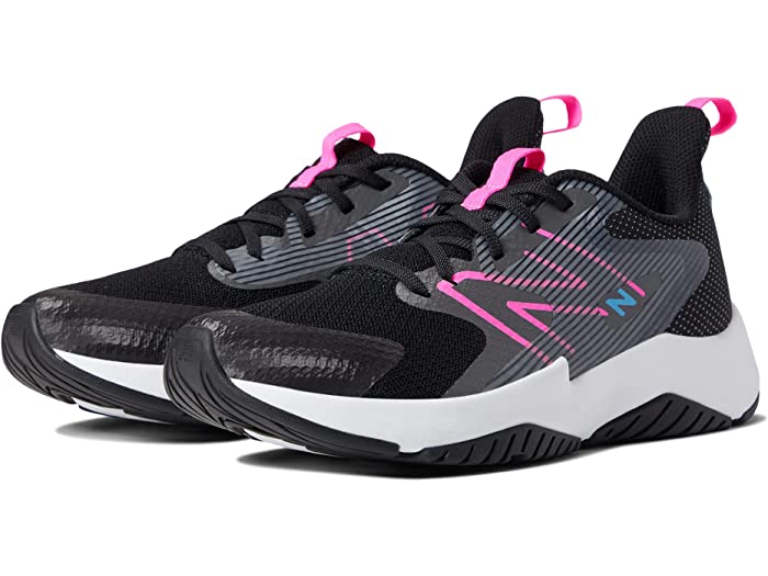 (取寄) ニューバランス スニーカー キッズ ガールズ レイヴ ラン V2 New Balance Kids girls Rave Run v2 (Big Kid) Black/Vibrant Pink