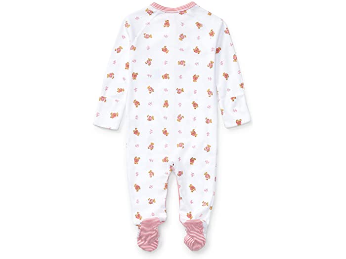 (取寄) ラルフローレン キッズ ガールズ ベアプリント コットン カバーオール (インファント) Polo Ralph Lauren Kids girls Bear-Print Cotton Coverall (Infant) White Multi/Paisley Pink