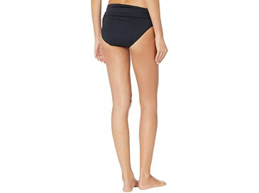 (取寄) ローレン ラルフローレン レディース ビーチ クラブ ソリッズ シャード バンデット ヒップスター LAUREN Ralph Lauren women Beach Club Solids Wider Shirred Banded Hipster Black
