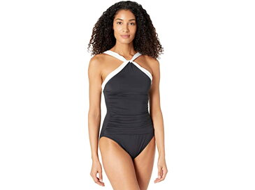 (取寄) ローレン ラルフローレン レディース ベル エア ハイ ネック ワンピース LAUREN Ralph Lauren women Bel Air High Neck One-Piece Black