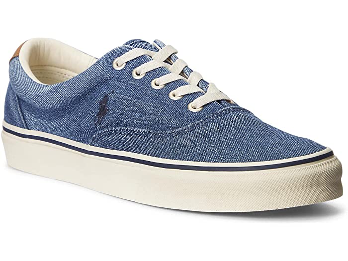 (取寄) ラルフローレン メンズ キートン-ポニー スニーカー Polo Ralph Lauren men Keaton-Pony Sneaker Washed Denim