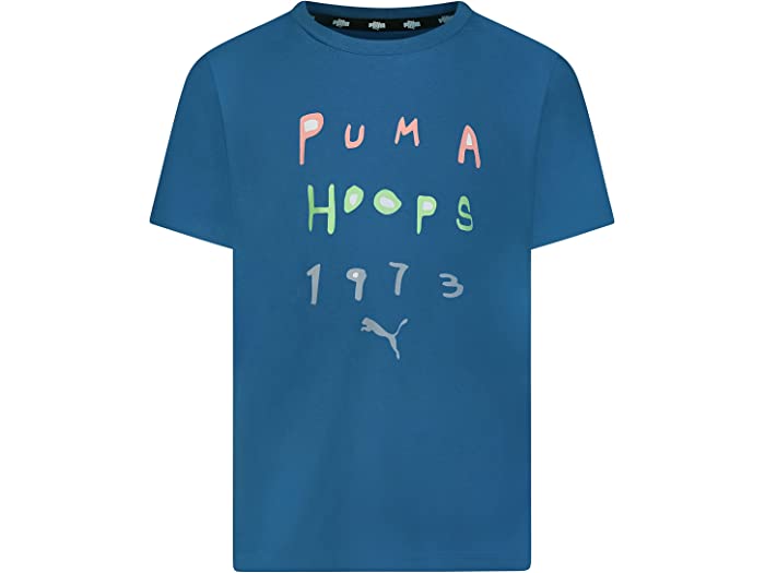 (取寄) プーマ キッズ ボーイズ バスケットボール パック オール トーナメント ショート スリーブ グラフィック ティー (ビッグ キッズ) PUMA Kids boys Basketball Pack All Tournament Short Sleeve Graphic Tee (Big Kids) Medium Blue