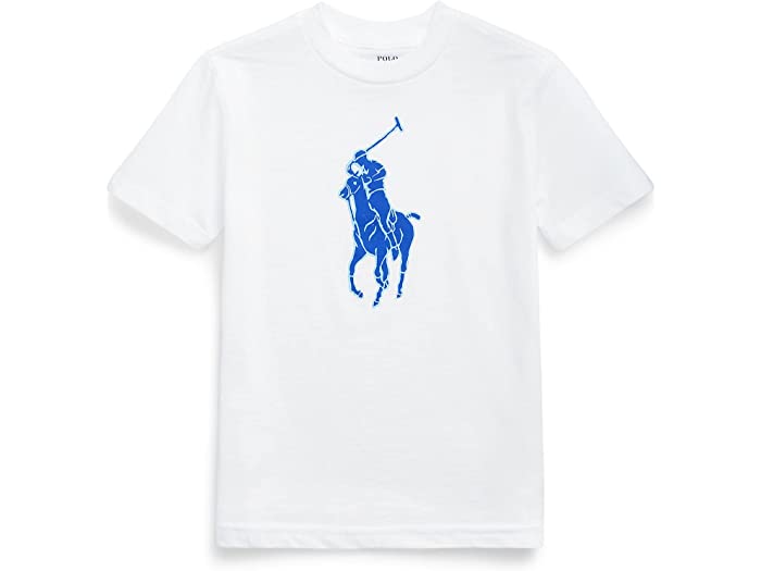 (取寄) ラルフローレン キッズ ボーイズ ビッグ ポニー コットン ジャージ ティー (リトル キッズ) Polo Ralph Lauren Kids boys Big Pony Cotton Jersey Tee (Little Kids) White