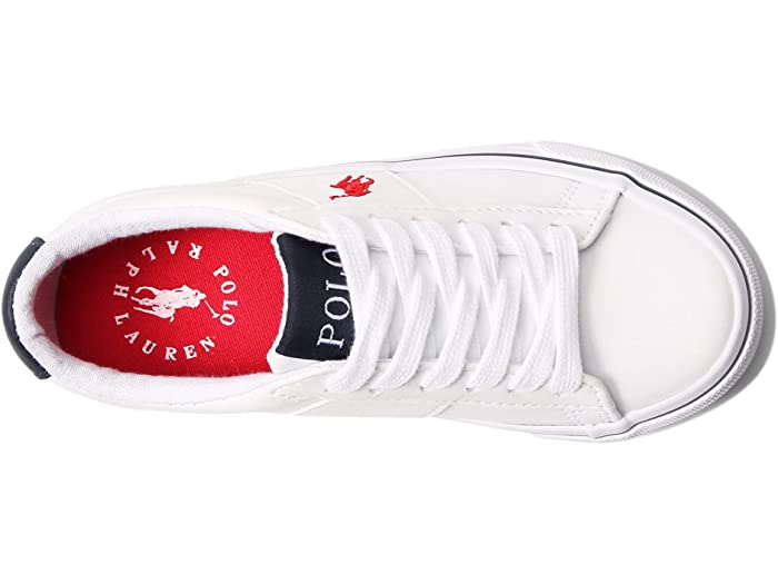 (取寄) ラルフローレン キッズ ボーイズ (リトル キッズ) Polo Ralph Lauren Kids boys Sayer (Little Kid) White Tumbled/Navy/Red Player Pony