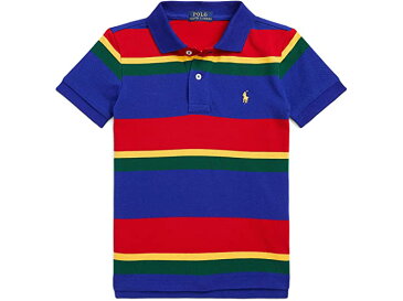 (取寄) ラルフローレン キッズ ボーイズ ストライプド コットン メッシュ ポロ シャツ (トドラー) Polo Ralph Lauren Kids boys Striped Cotton Mesh Polo Shirt (Toddler) Heritage Royal Multi