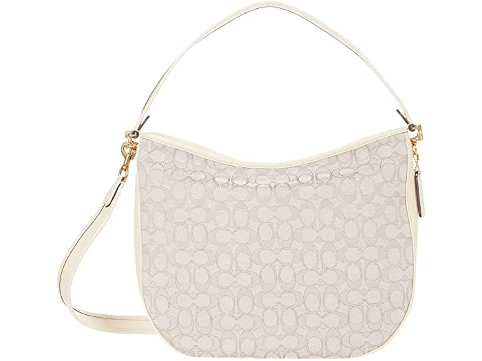 (取寄) コーチ レディース シグニチャー ジャカード ソフト タビー ホーボー COACH women Signature Jacquard Soft Tabby Hobo Stone Ivory