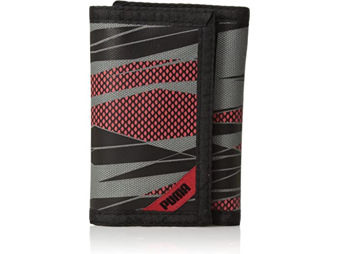 (取寄) プーマ キッズ キッズ ライズ トリフォールド ウォレット PUMA kids Kids Rise Trifold Wallet Red/Black