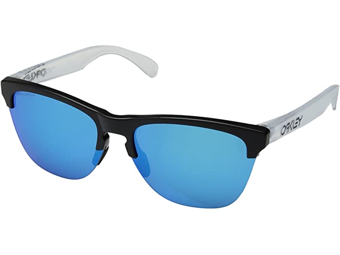(取寄) オークリー フロッグスキン ライト Oakley Frogskins Lite Semi Matte Black/Matte Clear w/ Prizm Sapphire