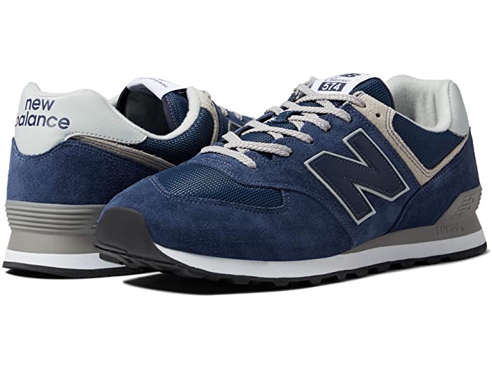 (取寄) ニューバランス クラシックス メンズ 574 コア New Balance Classics men 574 Core Navy/White