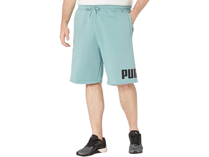 (取寄) プーマ メンズ ビッグ アンド トール ビッグ ロゴ 10 フリース ショーツ PUMA men Big & Tall Big Logo 10 Fleece Shorts Mineral Blue