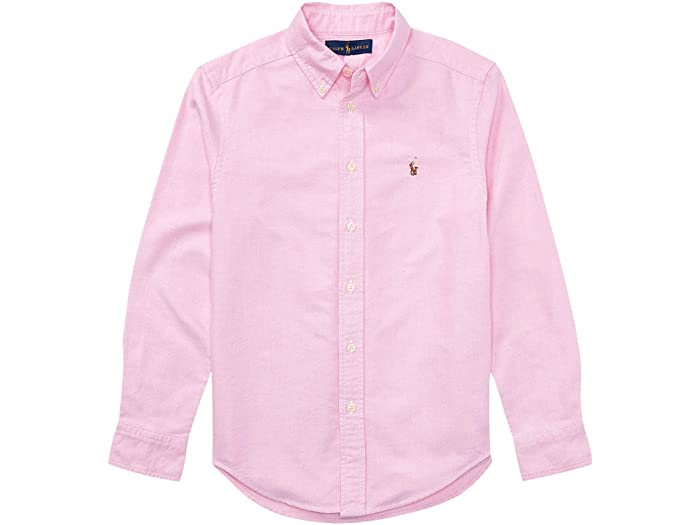 (取寄) ラルフローレン キッズ ボーイズ コットン オックスフォード スポーツ シャツ (ビッグ キッズ) Polo Ralph Lauren Kids boys Cotton Oxford Sport Shirt (Big Kids) New Rose