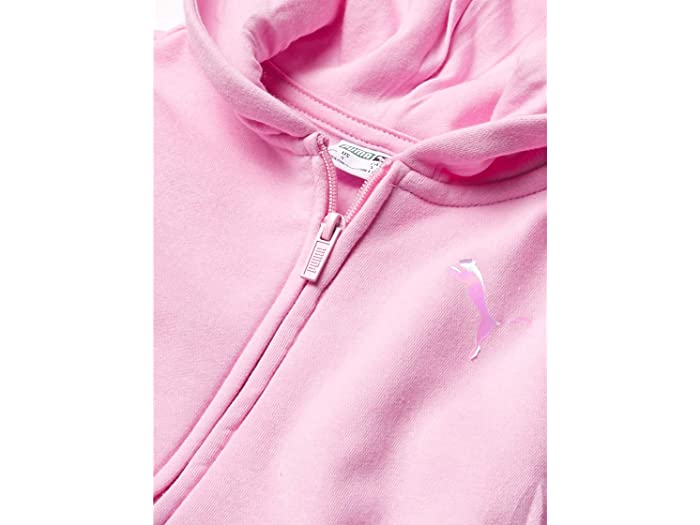(取寄) プーマ ガールズ ガールズ コア ロゴ ジップ アップ フーディ PUMA girls Girls Core Logo Zip Up Hoodie Light Pink