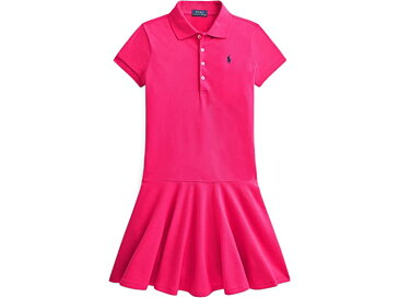 (取寄) ラルフローレン キッズ ガールズ ショート スリーブ ポロ ドレス (ビッグ キッズ) Polo Ralph Lauren Kids girls Short Sleeve Polo Dress (Big Kids) Sport Pink