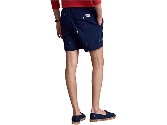 (取寄) ラルフローレン メンズ 5.75インチ トラベラー クラシック スイム トランク Polo Ralph Lauren men 5.75-Inch Traveler Classic Swim Trunk Navy