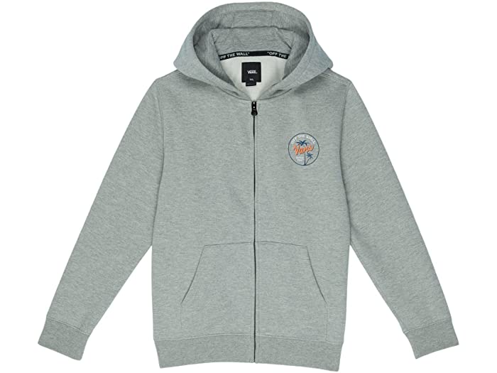 (取寄) バンズ キッズ ボーイズ パーム スクリプト フル ジップ (トドラー/リトル キッズ/ビッグ キッズ) Vans Kids boys Palm Script Full Zip (Toddler/Little Kids/Big Kids) Cement Heather