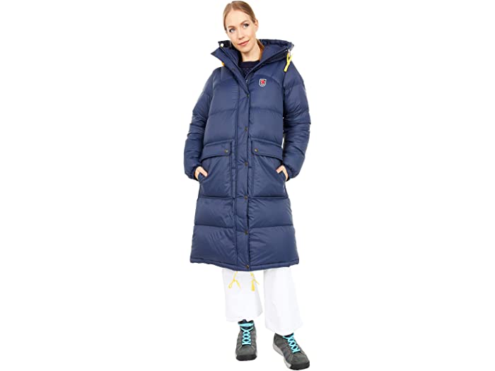 (取寄) フェールラーベン レディース エクスペディション ロング ダウン パーカー Fjllrven women Expedition Long Down Parka Navy