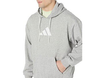 (取寄) アディダス メンズ レジェンズ ヘビーウェイト コットン フーディ adidas men Legends Heavyweight Cotton Hoodie Medium Grey Heather
