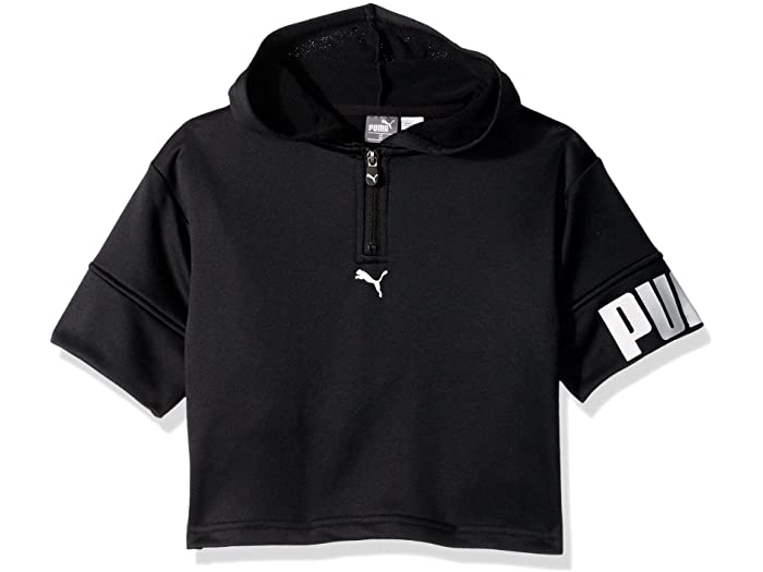 (取寄) プーマ ガールズ リトル ガールズ スクアッド フル ジップ フーディ ウィズ ロゴ PUMA girls Little Girls Squad Full Zip Hoodie with Logo PUMA Black