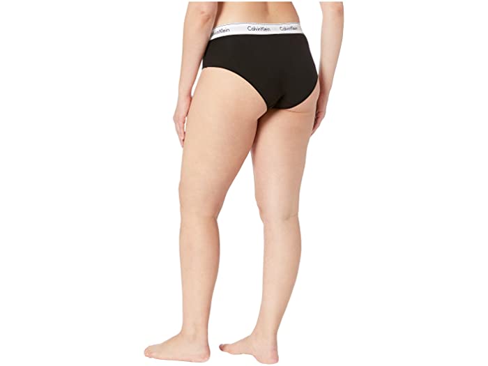 (取寄) カルバンクライン アンダーウェア レディース プラス サイズ モダン コットン ヒップスター Calvin Klein Underwear women Plus Size Modern Cotton Hipster Black