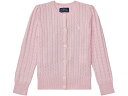 (取寄) ラルフローレン キッズ ガールズ ケーブル ニット コットン カーディガン (リトル キッズ) Polo Ralph Lauren Kids girls Cable Knit Cotton Cardigan (Little Kids) Hint of Pink/Nevis Pony Player